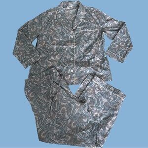 Haven Well Within Paisley Cotton Pajama Set Long Sleeve Pockets
